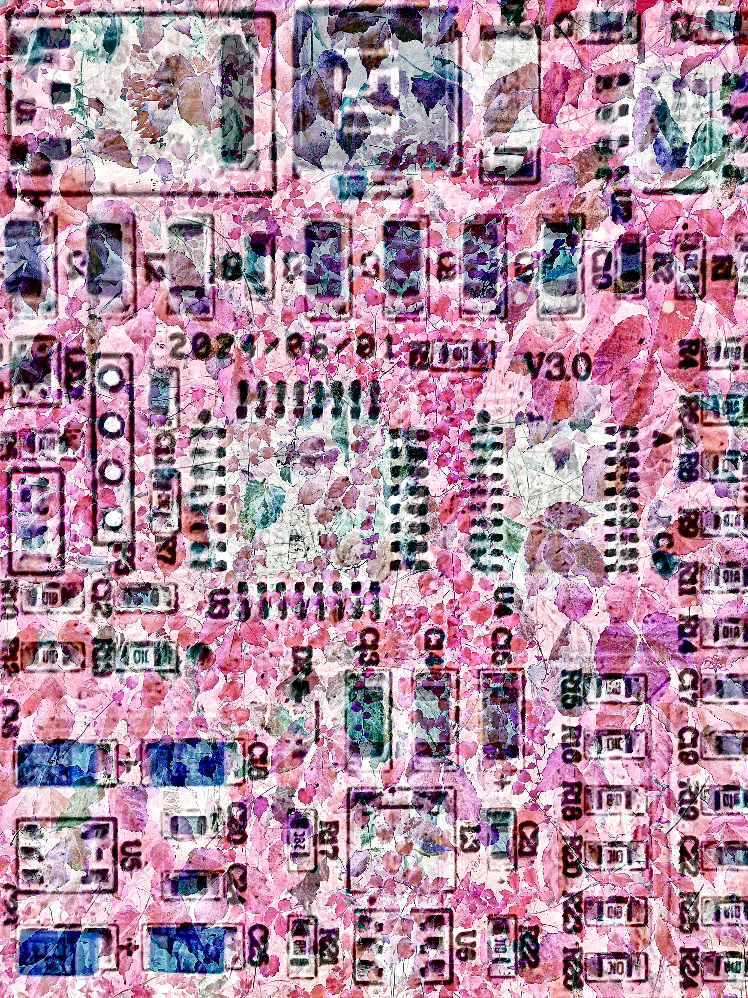 Be No.30 - The circuit board of a remote-controlled car and a fence overgrown with climbing plants (2025)